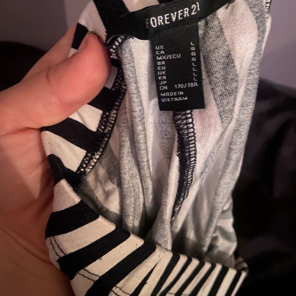 Forever 21 striped bell bottoms - Picture 3 of 3